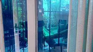 I filmed my cuckold neighbor watching his latina wife get her big ass fucked by huge penises