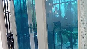 I filmed my cuckold neighbor watching his latina wife get her big ass fucked by huge penises