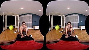 Naughty America VR gym session turns steamy