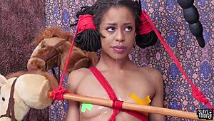 Submissive Teen 18+ Receives Rough Blowjob And Facial