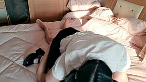 Thai student in cute costume says, “Watch me get pounded hard!”