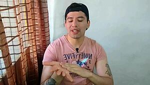 Straight Carpenter Drills My Tight Twink Ass with 23cm Monster Cock in My Room