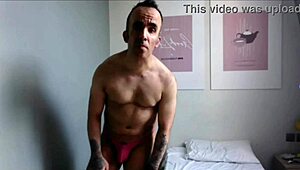 Latest solo cam horny boy shows off big ass on webcam 😜