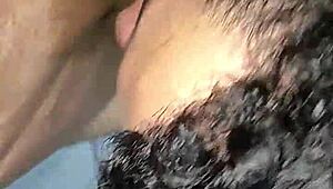 greedy blowjob from muscular black bodybuilder