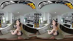 Virtual Porn - Cleaning Dishes While Getting Dirty With Valerica Steele
