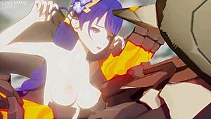 Raiden Faces Brutal Monster Attack in 3D Hentai Trouble