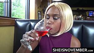 Msnovember Blows Big Cock Outdoors