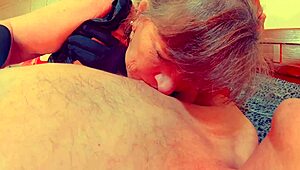 goth granny shows off her wild side with a pov performance