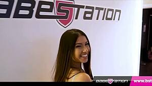 babestation introduced the stunning nicole snow in an engaging casting interview session.