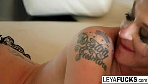 Leya Falcon Feels Intense Pleasure Taking BBC in Her Ass Before Cumshot