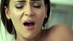 Petite Model Slammed Hard in Missionary Pose on Set