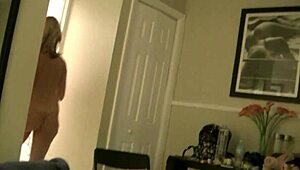 My Husband Brings Me to Swinger Hotel, I Ride Big Black Cock Dildo with Open Window for Voyeurs