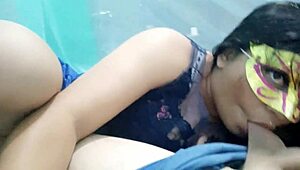 i enter stepsister's bed for blowjob and intense fuck