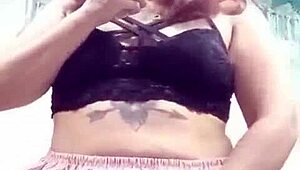 dana barzagli masturbates alone in her latina beauty.