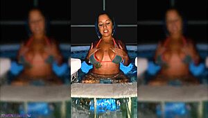 bikini blues super squirt solo with latina tattoo toys dildo boobs babe natural tits masturbation pornstar prostitute