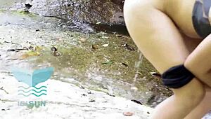 Stranger Fucks Me by the River While I Sunbathe Cheating