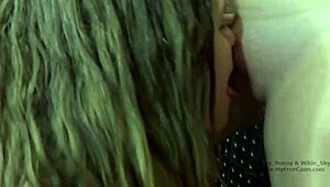 Want to watch these lesbians bathing and playing with tits in the shower?