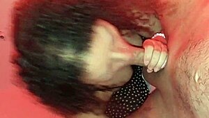 College crew nails a hard blowjob session