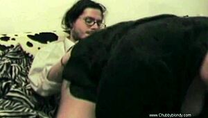 Amateur European BBW Chubby Blonde Couple Assfucking And Blowjob