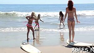 A Group Of Teen 18+S Share A Big Cock In Nasty Fucking