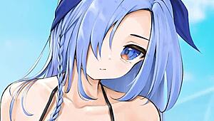 Minah blackmails you with hentai jerk off instructions