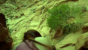 Redhead slut wife bangs BBC Damian Sanchez in Vegas desert. Tourists nearly spot them!