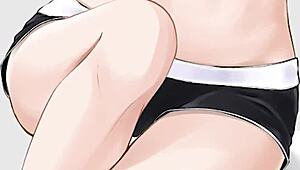 Minah blackmails you with hentai jerk off instructions