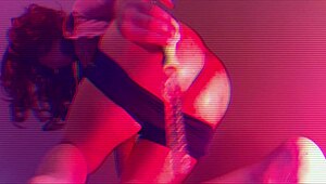 Sexy Maddy Transsexual Penetrates Ass with Dildo Fetish