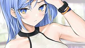 Minah blackmails you with hentai jerk off instructions