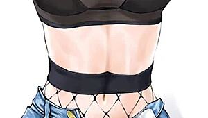 Minah blackmails you with hentai jerk off instructions