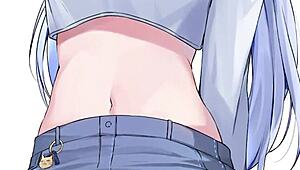 Minah blackmails you with hentai jerk off instructions