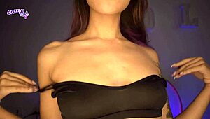 Salmakia big boobs with naughty brunette charm.