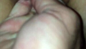 My wife’s super wet creamy pussy gets fingered and fisted before I clean up every drop of her cum.