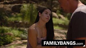 Relieving Tension with Cousin Abbie Maley in Park Encounter with Pierce Paris