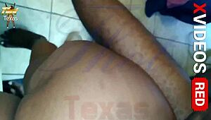 Thot in Texas Bends Over for Ebony MILF Doggy