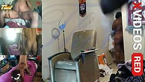 Thot in Texas Bends Over for Ebony MILF Doggy