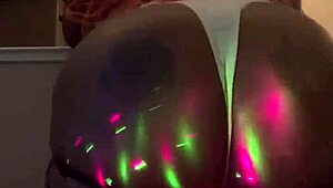 ebony model dances for daddy