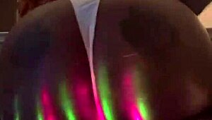 ebony model dances for daddy