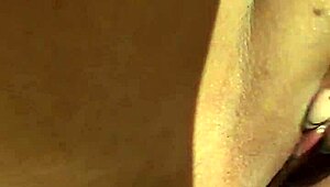 Hey, that petite with big tits is masturbating solo in the shower!
