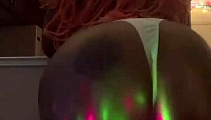 ebony model dances for daddy