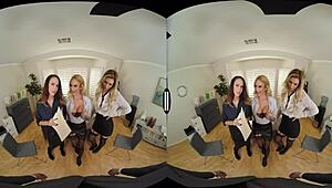 naughty america, umm, brooke banner, mckenzie lee, n sarah jessie needin office help... ya know?