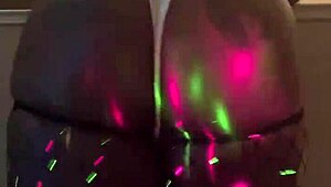 ebony model dances for daddy