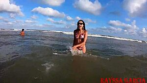 Enjoying The Beach While My Cuckold Watches Rayssa Garcia?