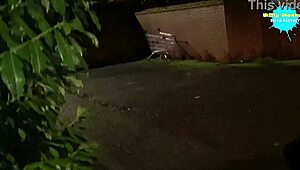 Cracky in her natural habitat with mature milf slut outdoor sex