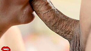 Feel that throbbing oral creampie up close with me!