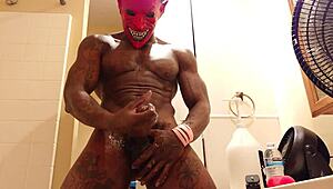 Hallelujah! Worshipping big black dick of Johnson Mr. 86, baby!