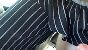 Mckenzie Gold Sucks Cock in Car Midday and Takes Cum in Whore Mouth