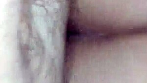 Wife bent over for doggystyle, loving that hairy pussy! 😏