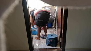 Young boy caught jerking his cock in front of indian maid swathy. What’s next?