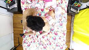 Vixen Vanity Backstage Overhead View with Black Christ aka BlackXChrist in Action